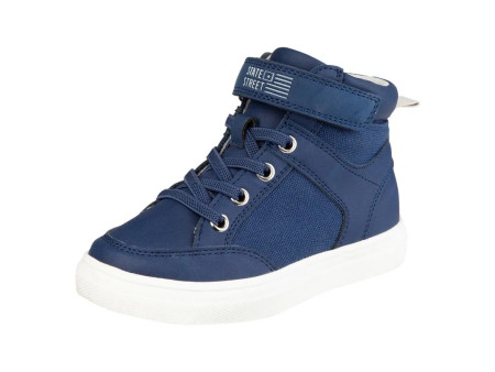 Botines casuales Lucus para niño pequeño, color azul.