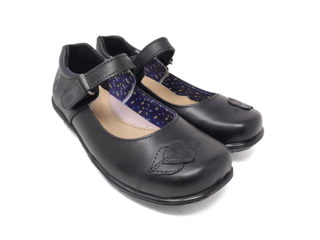 Zapato de vestir escolar Hush Puppies negro para niña